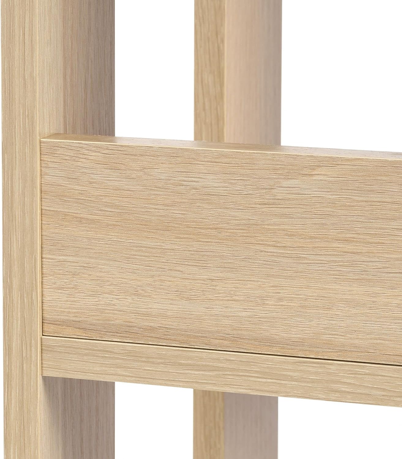 Iris Ohyama, 3-Tier Wooden Storage / Side Furniture / Storage Cabinet / Open Wood Rack / Shelf Display, Modular, Design, Office, Living Room - Open Wood Rack - OWR-200 - Light Brown, W20 cm