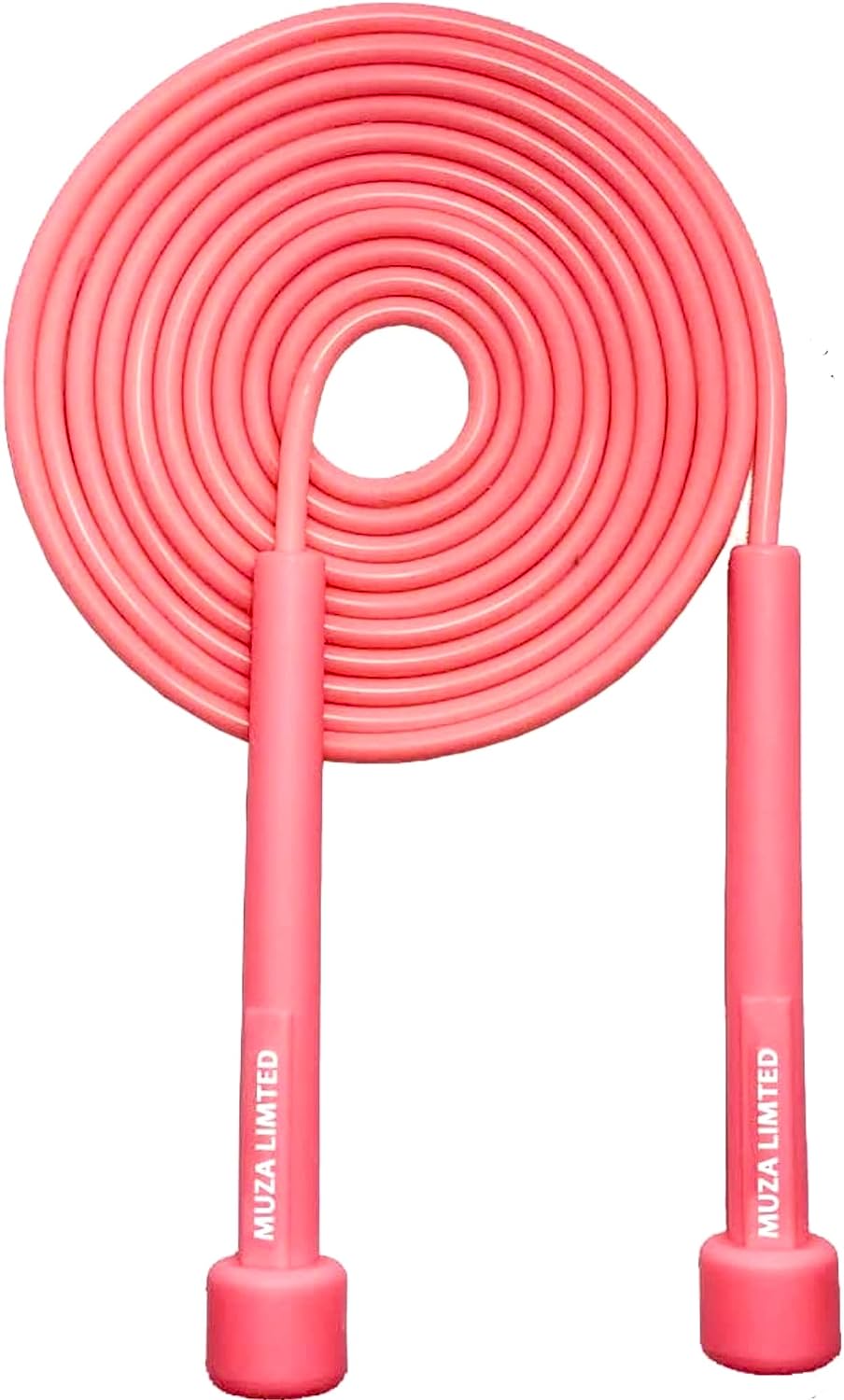 Muza Skipping rope adult for Home Exercise  Body Fitness men, women and kids | speed jumping rope with non slip handle | Adjustable skipping rope for Fitness, Crossfit and MMA (Pink)