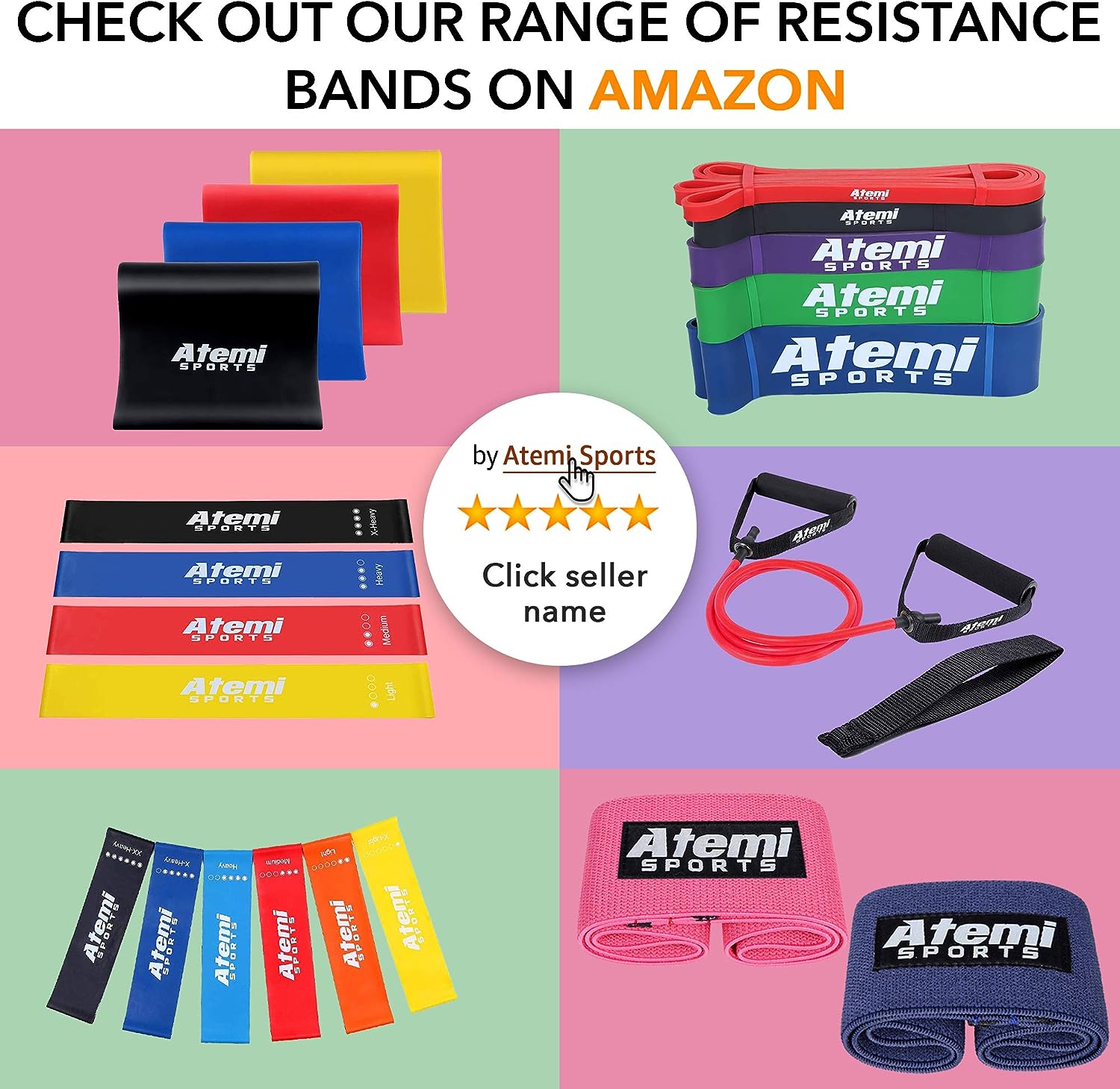 Resistance Band with Handles | Free Resistance Band Door Anchor  PDF Exercise Guide | Resistance Tubes for Women or Men | Stretch Resistant Bands