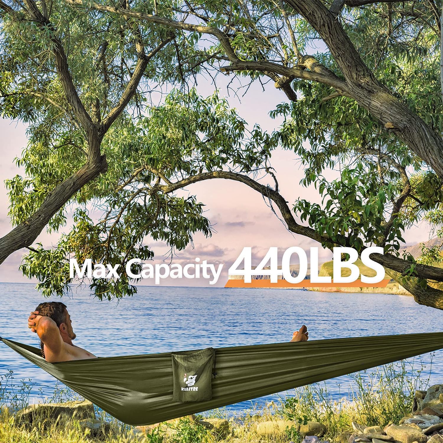 Kiaitre Camping Hammock with Mosquito Net - 210T Quick-drying Parachute Nylon Lightweight Portable Travel Hammock for Outdoor, Backpacking, Camping, Hiking and Beach Adventure : Amazon.co.uk: Sports  Outdoors