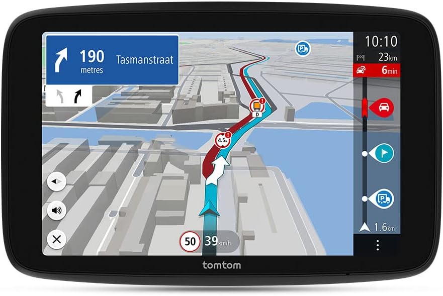 TomTom Truck Sat Nav GO Expert Plus (7 Inch HD Screen, Large Vehicle Routing and POIs, TomTom Traffic included, World Maps, Live Restriction Warnings, Quick Updates Via WiFi, visual cues, USB-C)
