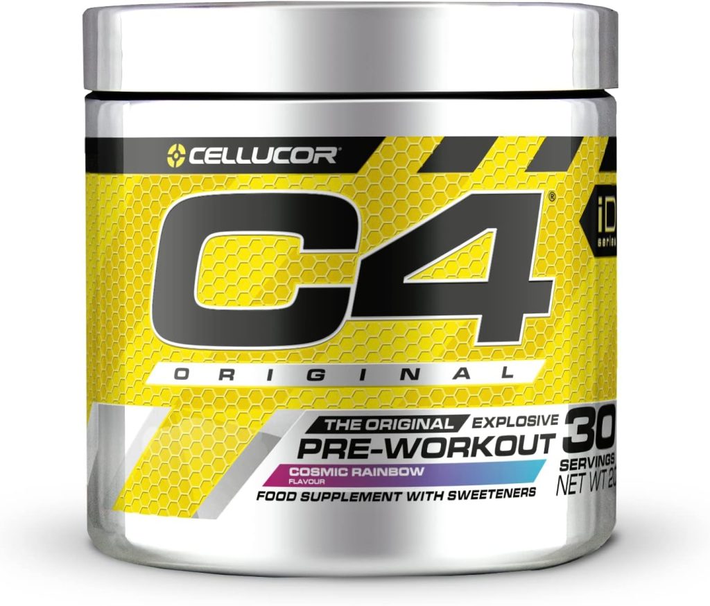 C4 Original Beta Alanine Sports Nutrition Bulk Pre Workout Powder for Men  Women | Best Pre-Workout Energy Drink Supplements | Creatine Monohydrate | Cosmic Rainbow | 30 Servings