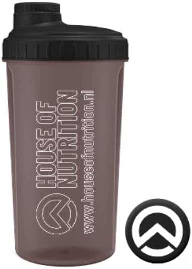 House of Nutrition Protein Shaker Bottle for Workout Supplements BPA Free with Filter and Closable Cap | Easy Clean, Grey- 700ml