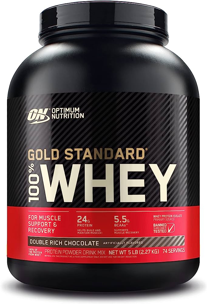 Optimum Nutrition 100 Percent Whey Gold Standard Sports Supplements, 908 g, Vanilla Ice Cream