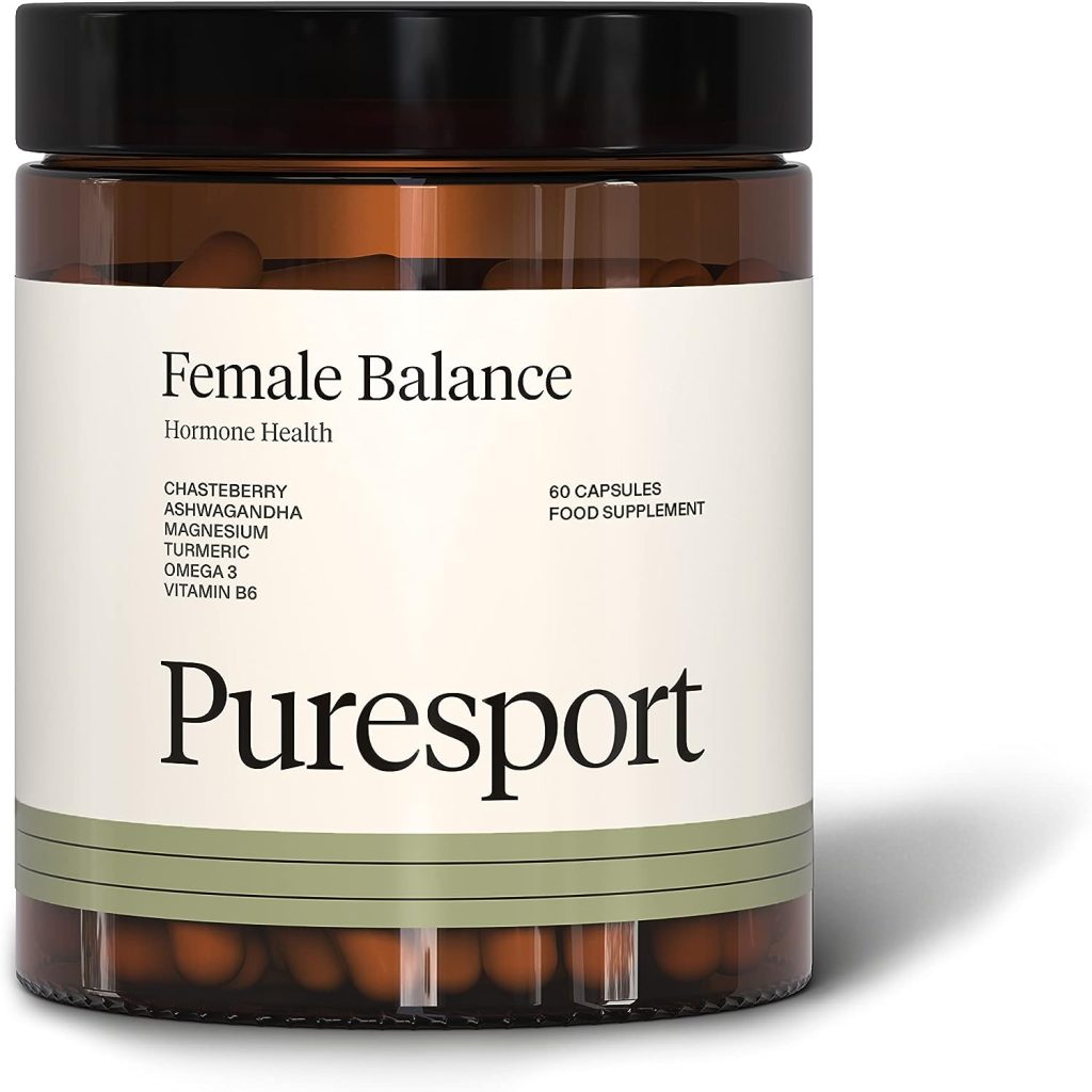 Puresport Female Balance Nootropic Supplement | 60 Capsules | Ashwagandha, Chasteberry, Vitamin B6  Magnesium | Hormone Health